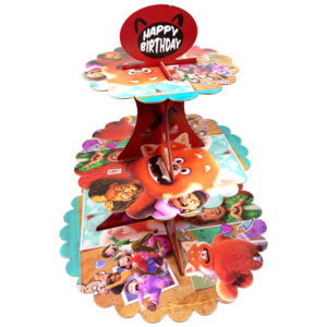 3 Tier Happy Birthday Cardboard Cupcake Stand