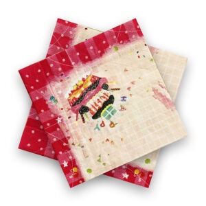 Pink Disposable Napkins – 10x 2-Ply Happy Birthday Paper Serviettes