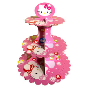 3 Tier Hello Kitty-1 Cardboard Cupcake Stand