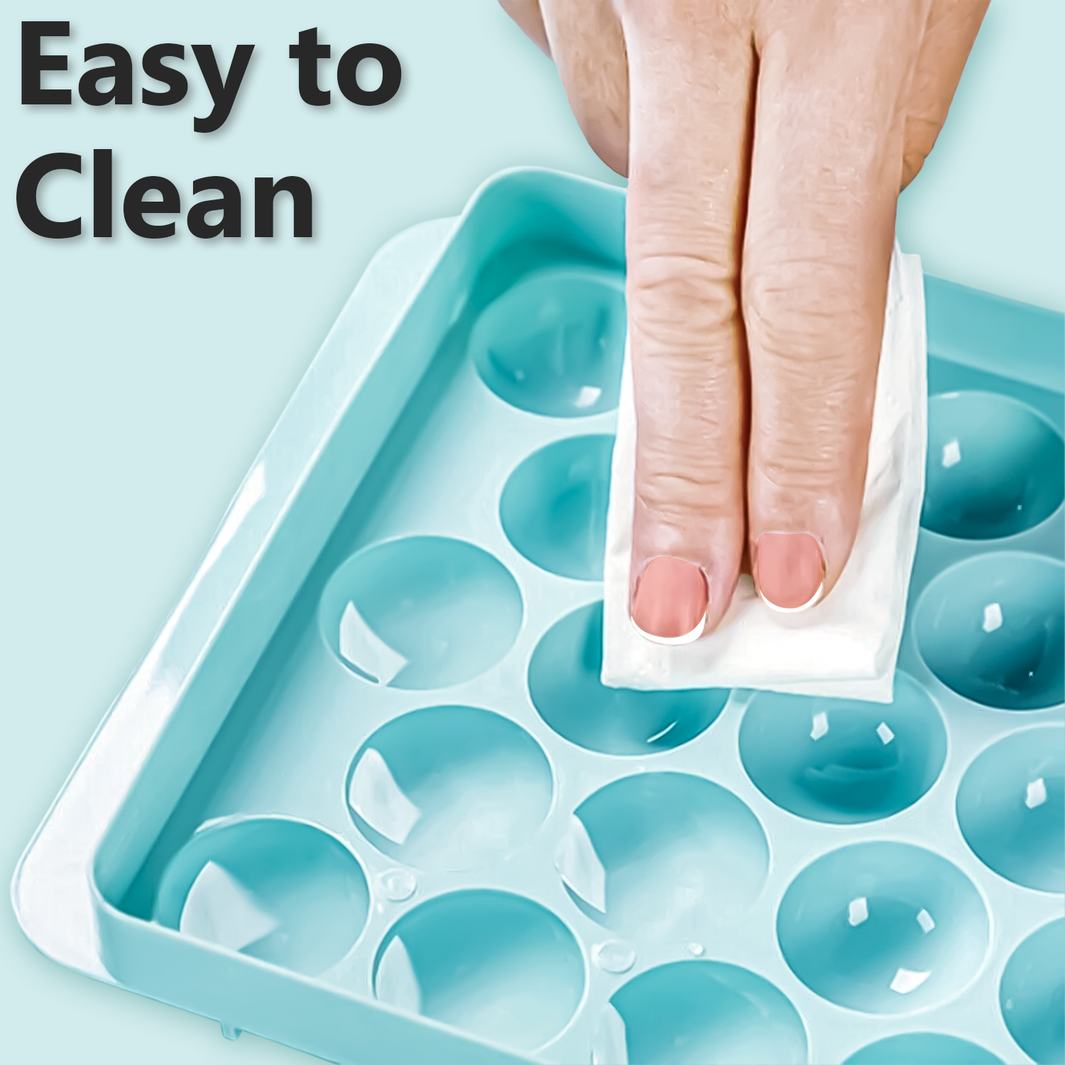 Ice Ball Maker Tray with Lid – 33 Grid Round Ice Cube Mould