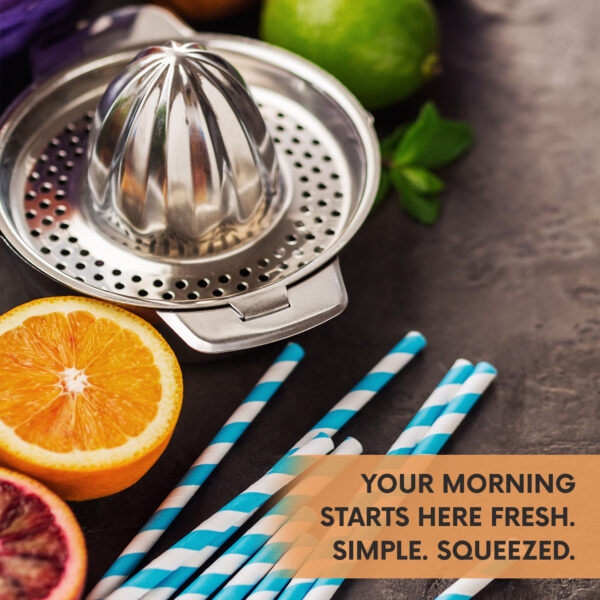 Stainless Steel Citrus Juicer – Durable Orange Press for Home Use