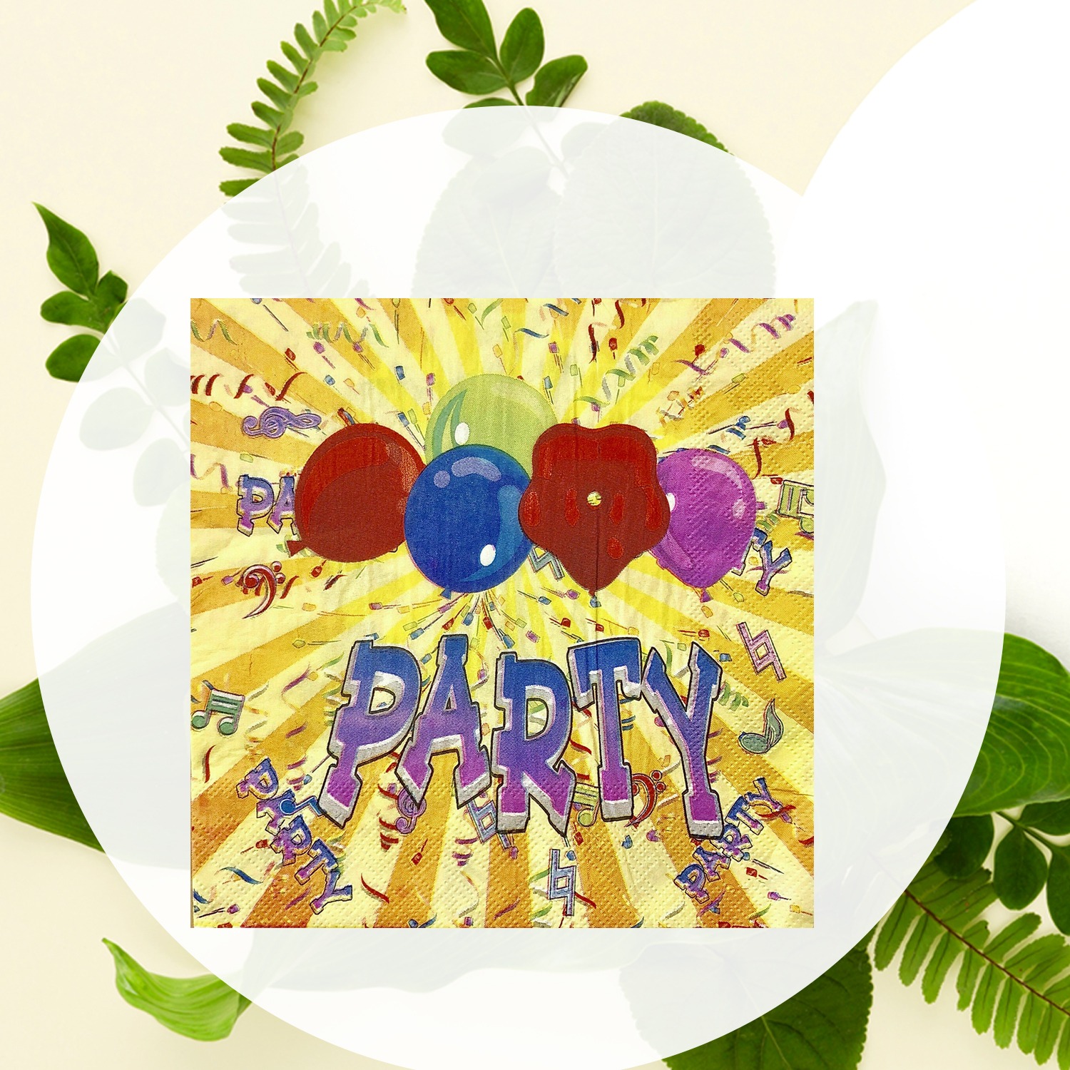 Yellow Paper Napkin – 10x Disposable 2-Ply Party Serviettes