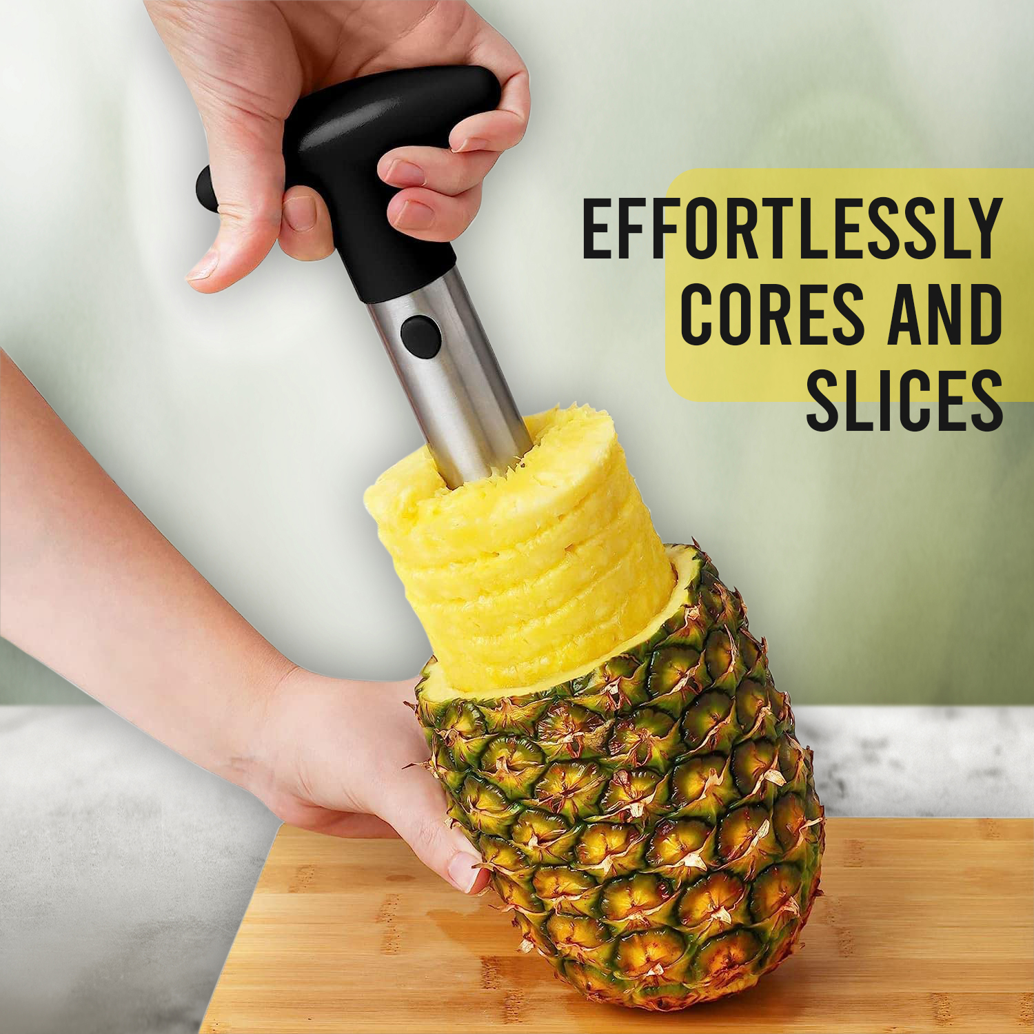 AEX Pineapple Corer and Slicer Tool with Wedger
