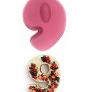 Good Biscuit Mould Pink – Large Number 9 Silicone Cake Tin