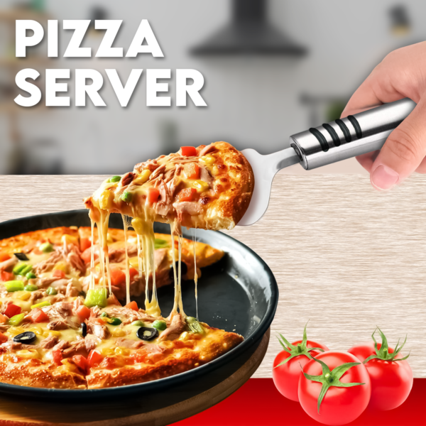 Stainless Steel Cake Slicer & Pizza Server – Multi-Purpose Tool
