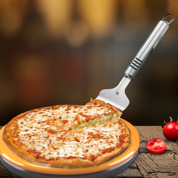 Stainless Steel Cake Slicer & Pizza Server – Multi-Purpose Tool