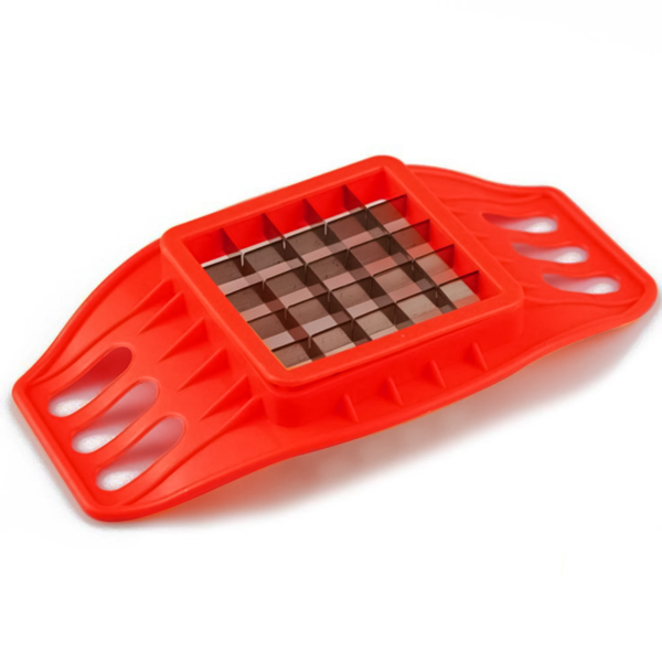 Red Potato Chips Cutter – Durable French Fries & Vegetable Slicer