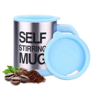 Blue Coffee Mug – 450ml Self Stirring Automatic Mixing Cup