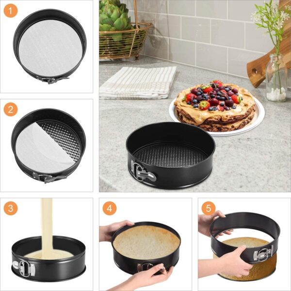 18 CM Round Cake Mould Aluminium – Non-Stick Springform Pan