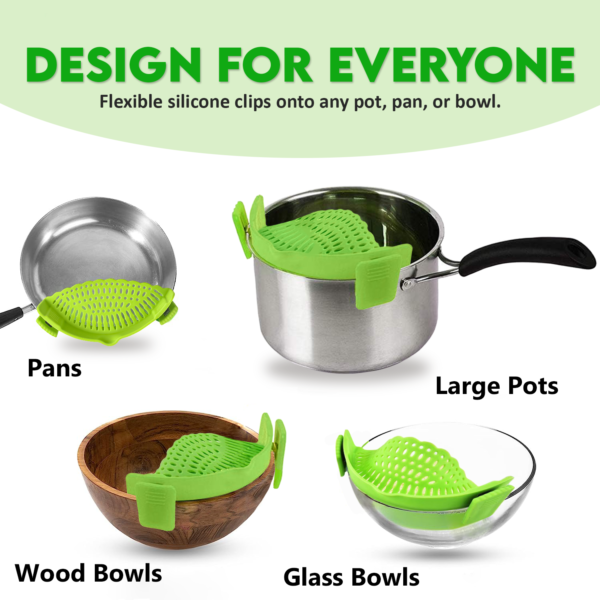 AEX Clip on Strainer With Soup Funnel