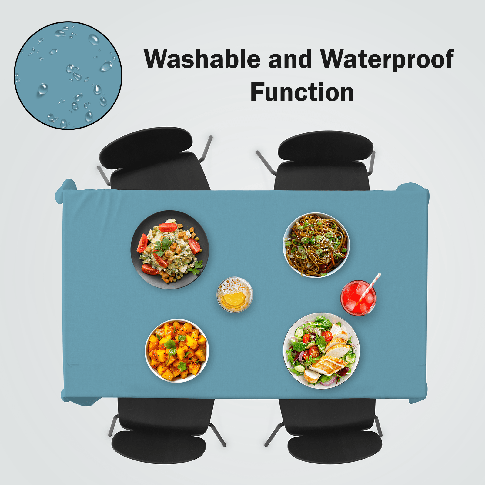 Disposable tablecloth for party supplies