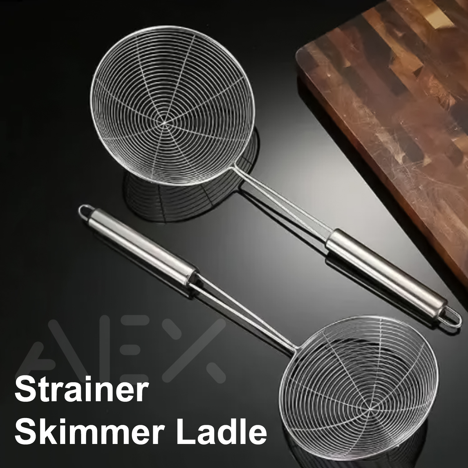 AEX Stainless Steel Ladle Spider Skimmer
