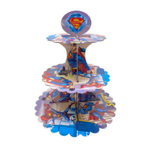 Superman Cardboard Cupcake Stand
