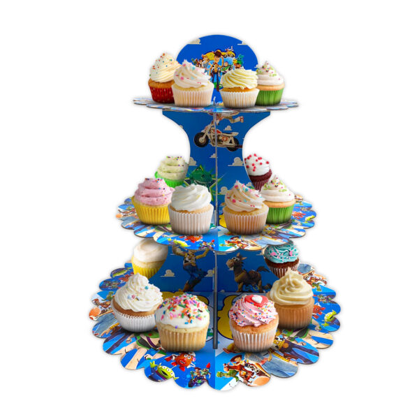 3 Tier Toy 1 Cardboard Cupcake Stand