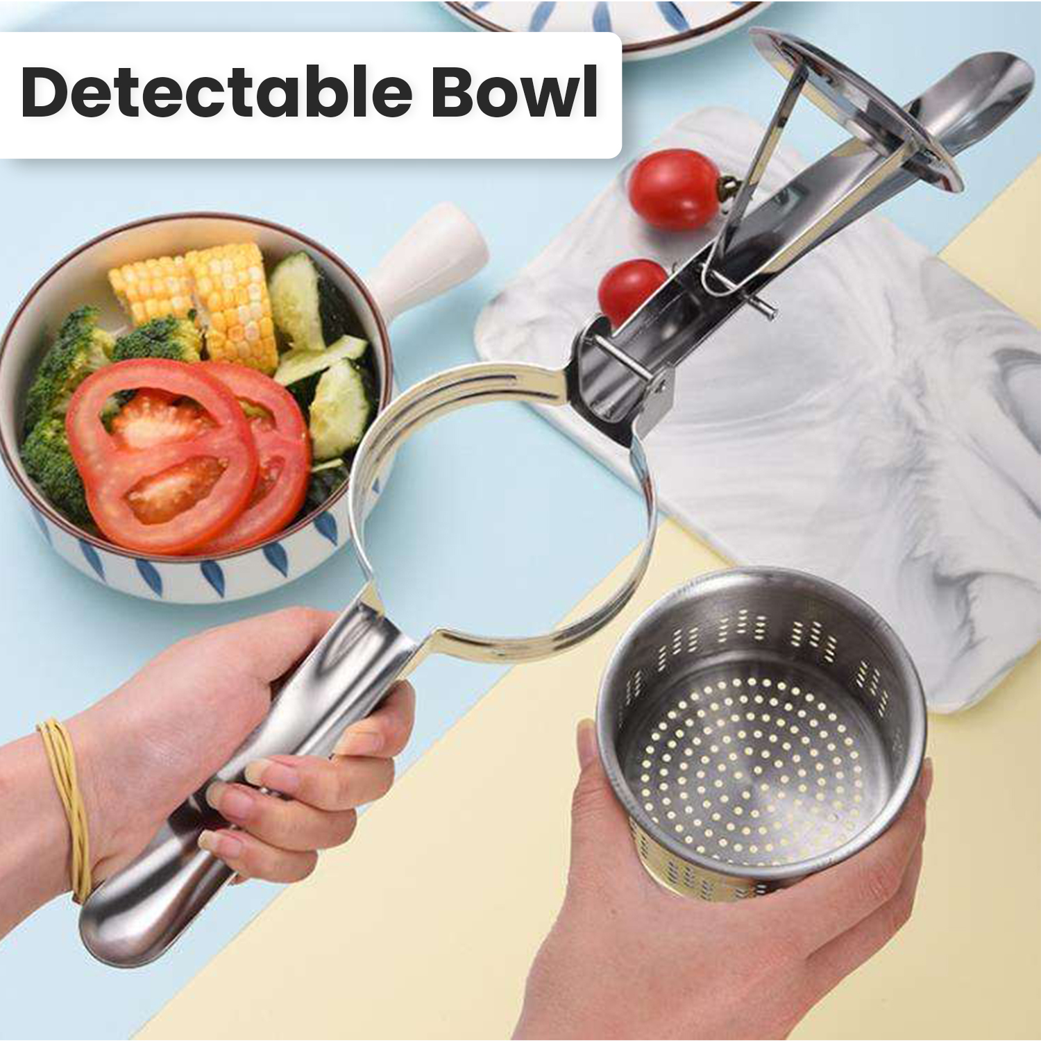 Stainless Steel Potato Ricer – Heavy-Duty Masher for Fluffy Potatoes
