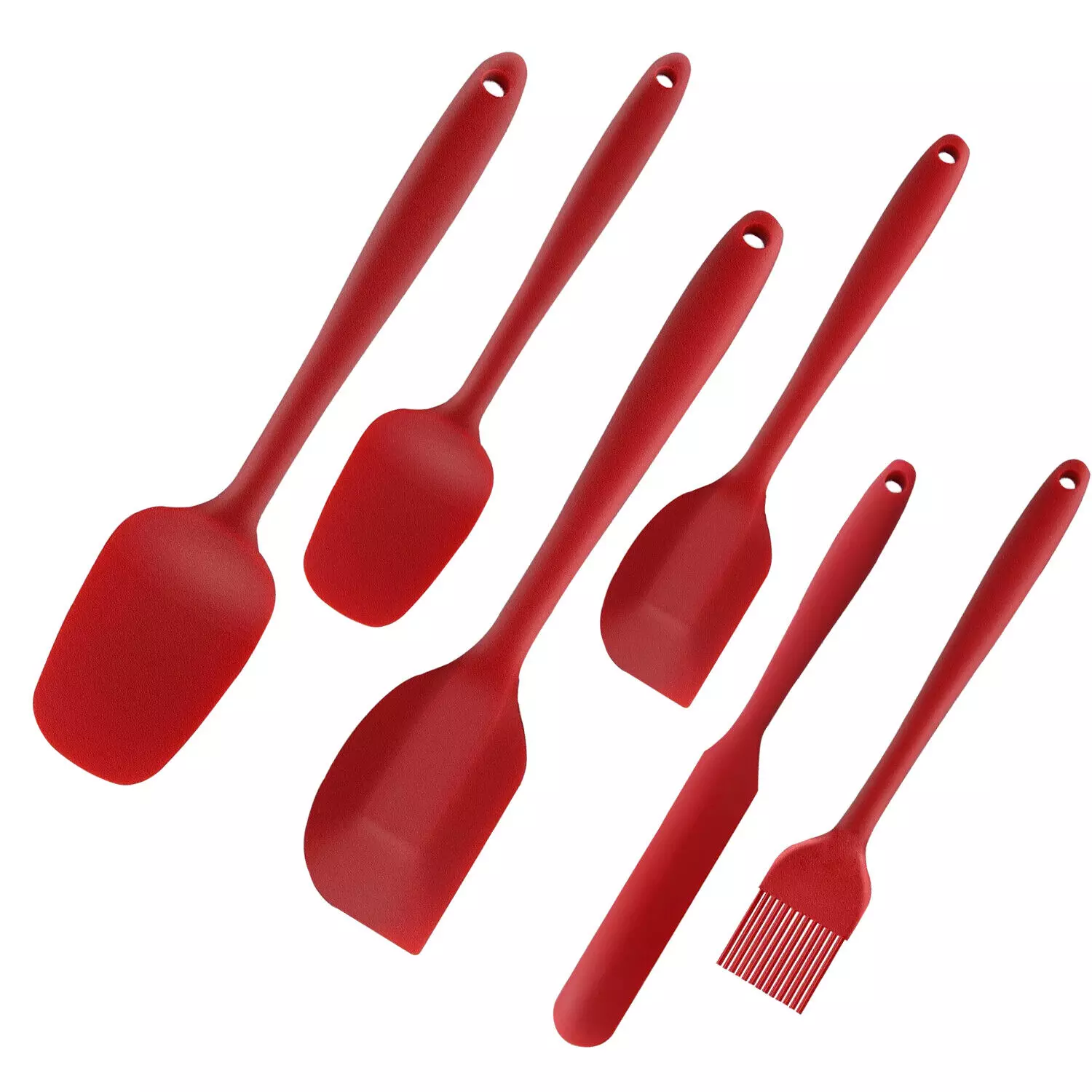 AEX 6x Silicone Spatula Utensils Set
