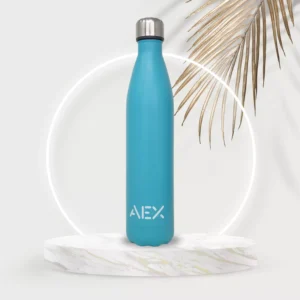 AEX Baby Blue Insulated Stainless Steel Water Bottle 500ml 1000ml