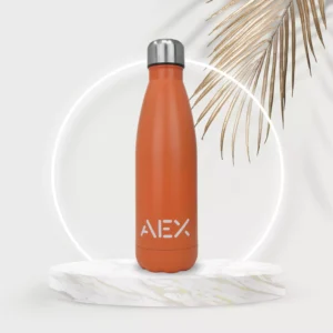 AEX Orange Insulated Stainless Steel Water Bottle 500ml 1000ml