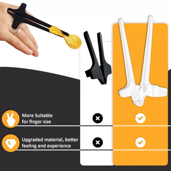 Finger Chopsticks for Gamer Tongs Snacks Clips UK