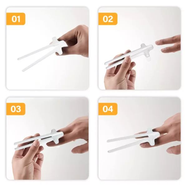 Finger Chopsticks for Gamer Tongs Snacks Clips UK