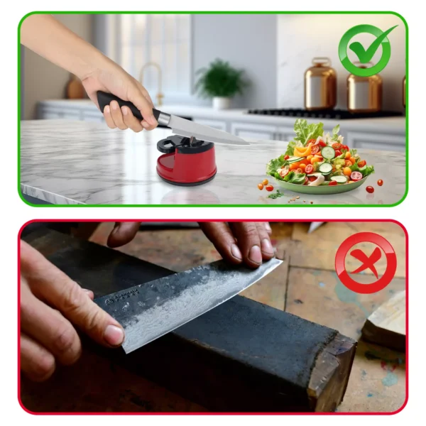 AEX Metal Knife Sharpener For All Knives and Serrated Blades